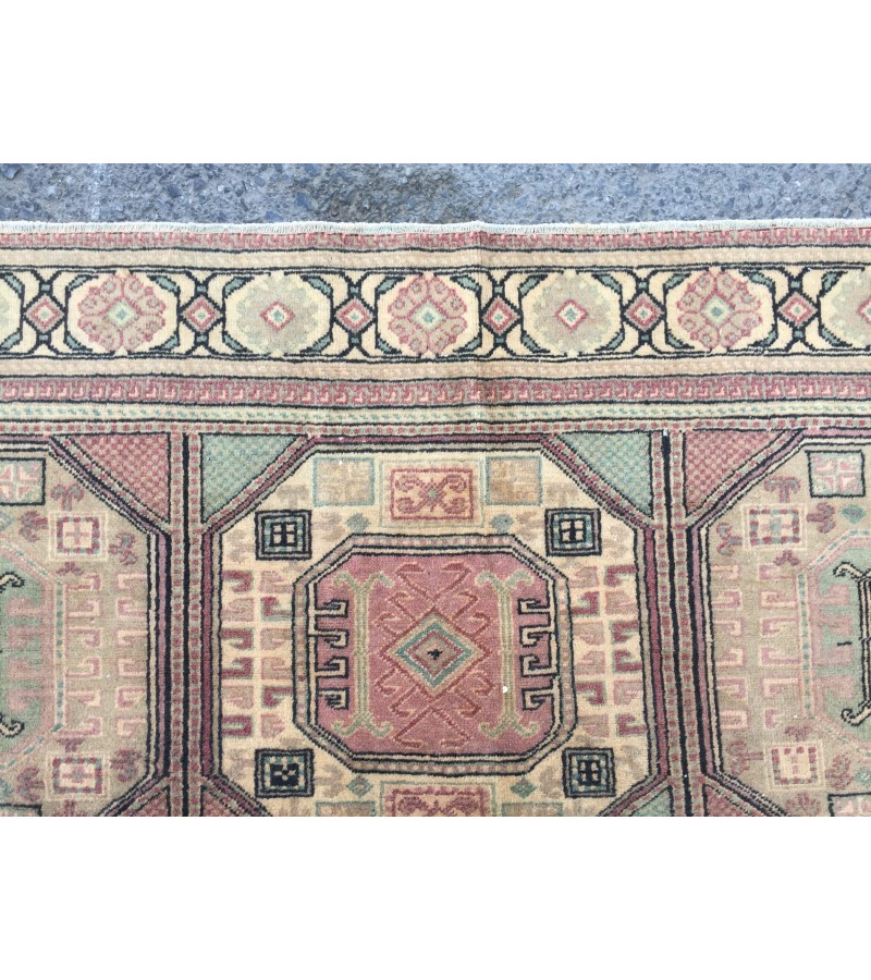 6x10 hand woven rug, wool geometric living room rug, 6'2 X 9'7 dining room rug