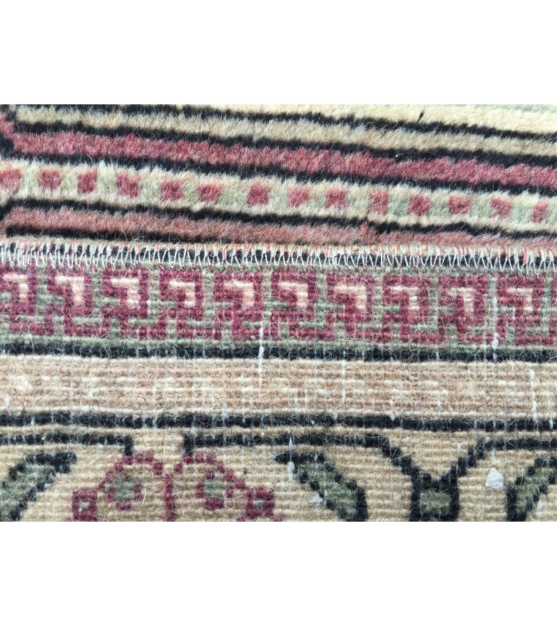 6x10 hand woven rug, wool geometric living room rug, 6'2 X 9'7 dining room rug