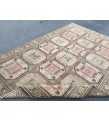 6x10 hand woven rug, wool geometric living room rug, 6'2 X 9'7 dining room rug