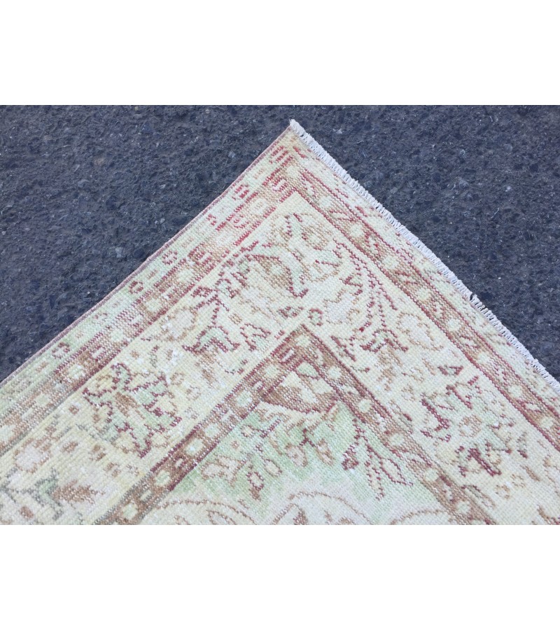 6x10 Area Rug , vintage Turkish rug ,living room rug, 6'2 X 10'1 handmade rug