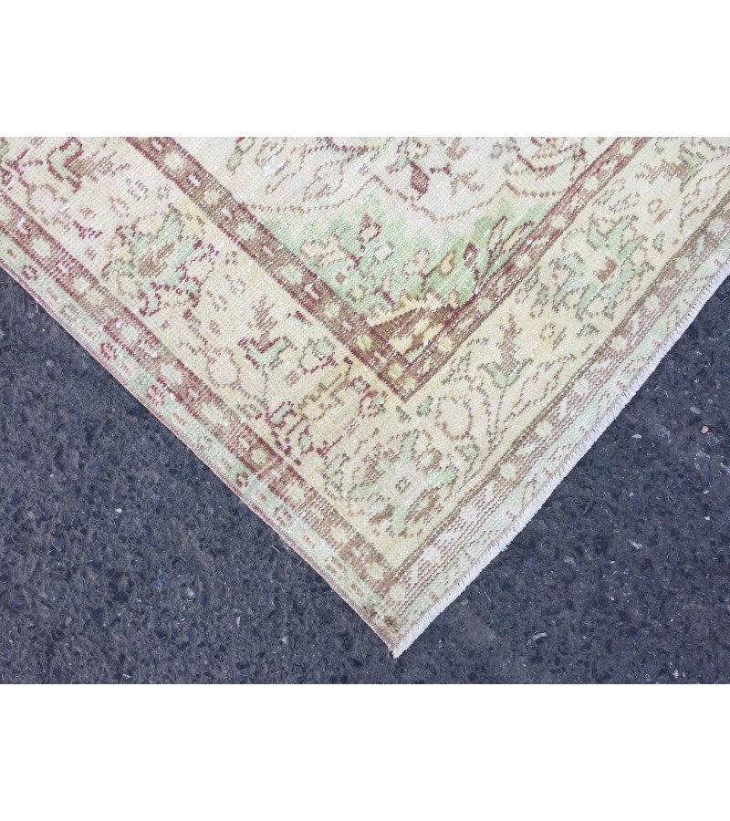 6x10 Area Rug , vintage Turkish rug ,living room rug, 6'2 X 10'1 handmade rug
