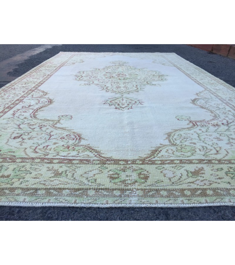 6x10 Area Rug , vintage Turkish rug ,living room rug, 6'2 X 10'1 handmade rug