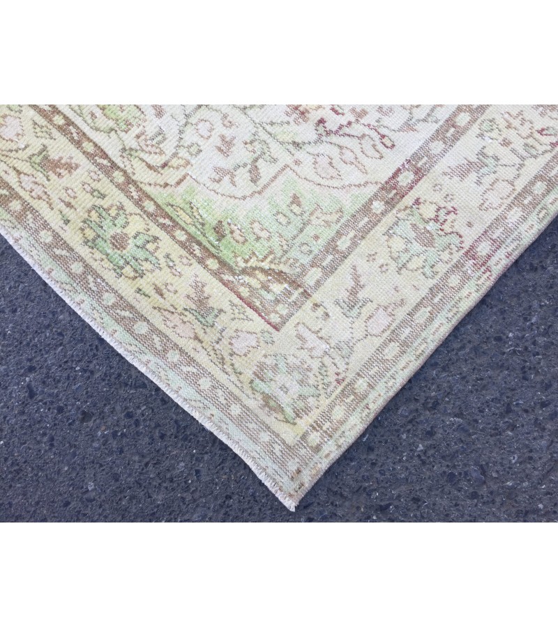 6x10 Area Rug , vintage Turkish rug ,living room rug, 6'2 X 10'1 handmade rug