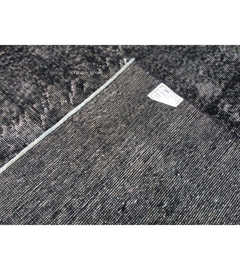 5x8 distressed rug, Area Rug , Black Turkish Rug ,4'6 X 7'8 Handmade Rug for living room