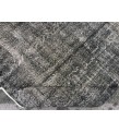 5x8 distressed rug, Area Rug , Black Turkish Rug ,4'6 X 7'8 Handmade Rug for living room