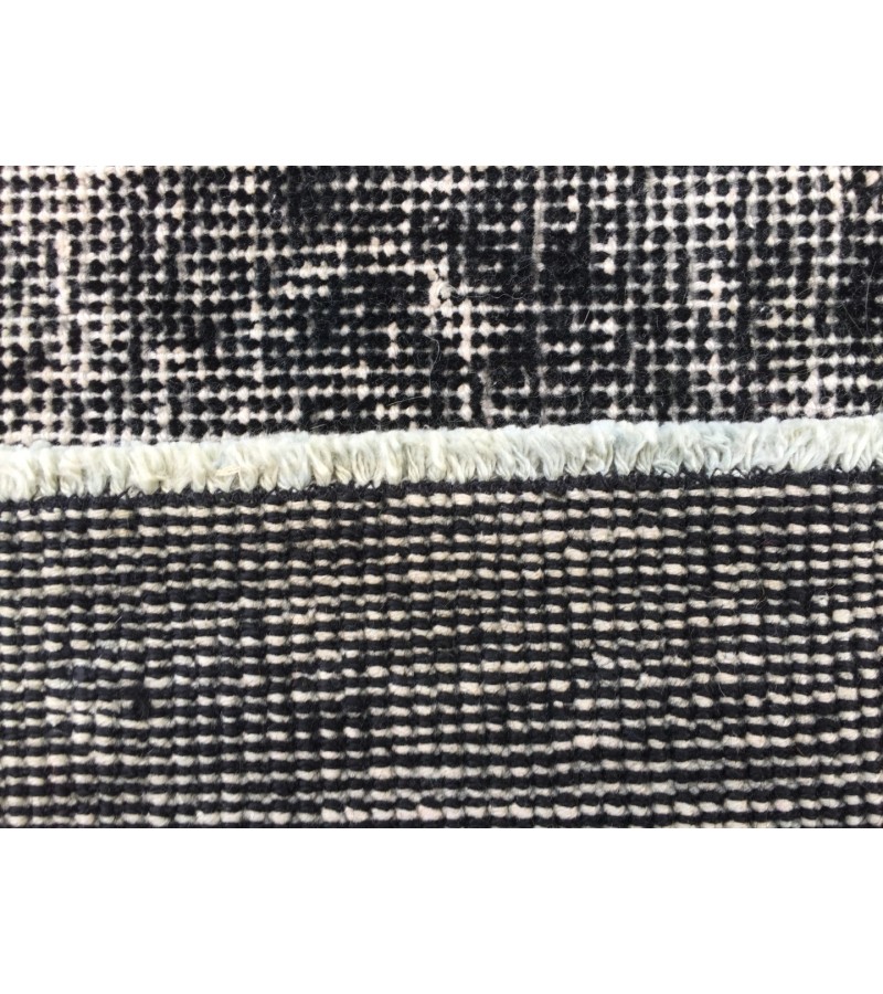 5x8 distressed rug, Area Rug , Black Turkish Rug ,4'6 X 7'8 Handmade Rug for living room