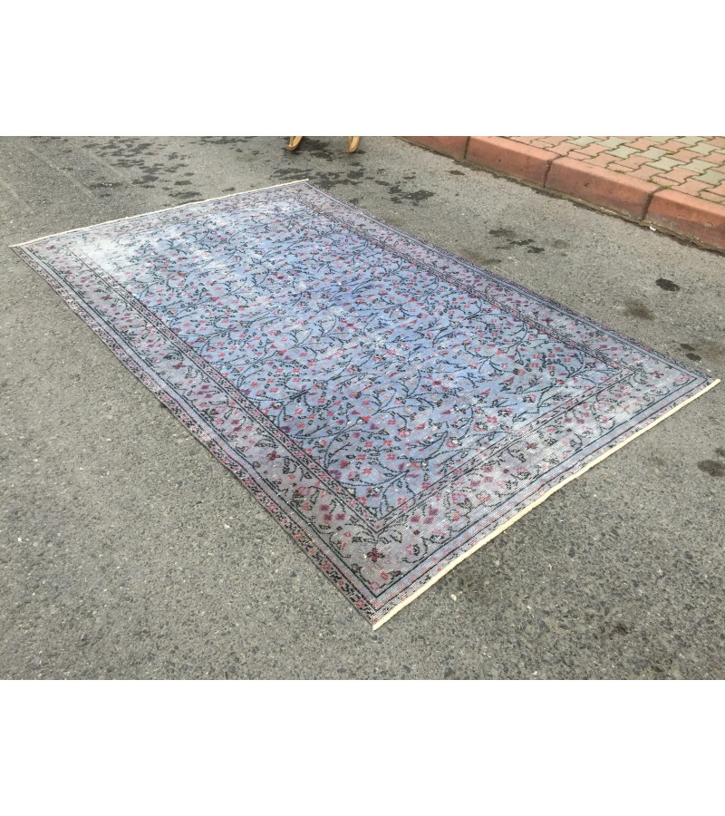 6x9 Turkish Rug, Handmade Rug, Area Rug, 5'6 X 8'8 Wool Rug, Organic Rug, Vintage Rug