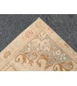 4x7 pastel retro rug, geometric bedroom rug, kitchen rug,4' X 7'3 Handmade rug