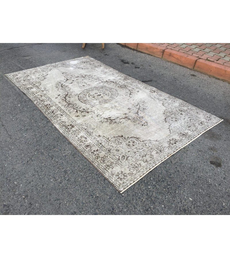 5x9 dining room rug, Turkish wool rug, Handmade rug ,5' X 8'6 bedroom rug