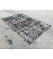 5x9 Black Grey Brown Turkish rug , wool rug, distressed rug, 5'4 X 8'11 Handmade Rug