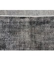 5x9 Black Grey Brown Turkish rug , wool rug, distressed rug, 5'4 X 8'11 Handmade Rug
