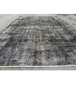 5x9 Black Grey Brown Turkish rug , wool rug, distressed rug, 5'4 X 8'11 Handmade Rug