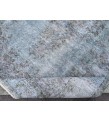 6x9 blue wool rug , hand knotted turkish rug , muted color rug , faded kitchen rug , 5'10x8'5 distressed bedroom rug , 176x255