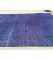 9x12 Purple Rug , Floral Overdyed Area Rug ,8'11 X 12'1 Vintage Bedroom Rug , Turkish Carpet