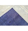 9x12 Purple Rug , Floral Overdyed Area Rug ,8'11 X 12'1 Vintage Bedroom Rug , Turkish Carpet