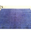 9x12 Purple Rug , Floral Overdyed Area Rug ,8'11 X 12'1 Vintage Bedroom Rug , Turkish Carpet