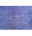 9x12 Purple Rug , Floral Overdyed Area Rug ,8'11 X 12'1 Vintage Bedroom Rug , Turkish Carpet
