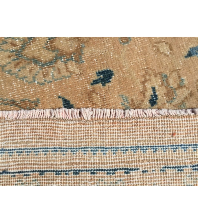10x13 Vintage rug , Turkish Area Rug , 70s Rug , 9'7 X 12'11 Kitchen rug , Bedroom Rug , Muted handmade Rug