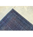 7x11 Vintage Handmade rug , Woven rug 7' X 10'9 Over-dyed Turkish Rug , geometric bedroom Rug