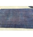 7x11 Vintage Handmade rug , Woven rug 7' X 10'9 Over-dyed Turkish Rug , geometric bedroom Rug