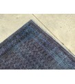 7x11 Vintage Handmade rug , Woven rug 7' X 10'9 Over-dyed Turkish Rug , geometric bedroom Rug
