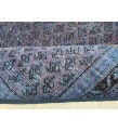7x11 Vintage Handmade rug , Woven rug 7' X 10'9 Over-dyed Turkish Rug , geometric bedroom Rug