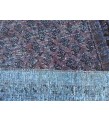 7x11 Vintage Handmade rug , Woven rug 7' X 10'9 Over-dyed Turkish Rug , geometric bedroom Rug