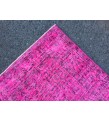 6x9 pink rug for living room, wool rug, pink rug, 5'8 X 8'10 woven rug