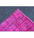 6x9 pink rug for living room, wool rug, pink rug, 5'8 X 8'10 woven rug