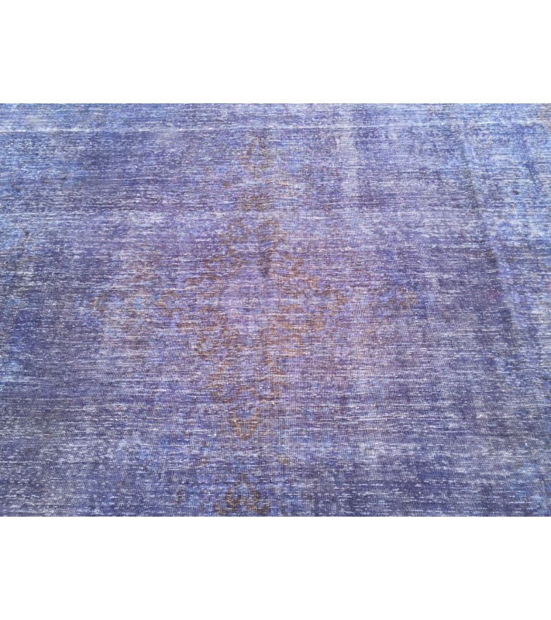 Oversized Purple rug 9x13 , Turkish rug, Vintage rug, 9'5 X 12'9 , Oushak rug, Area rug, Bohemian rug, Living room rug, Wool rug