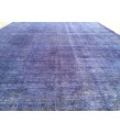 Oversized Purple rug 9x13 , Turkish rug, Vintage rug, 9'5 X 12'9 , Oushak rug, Area rug, Bohemian rug, Living room rug, Wool rug