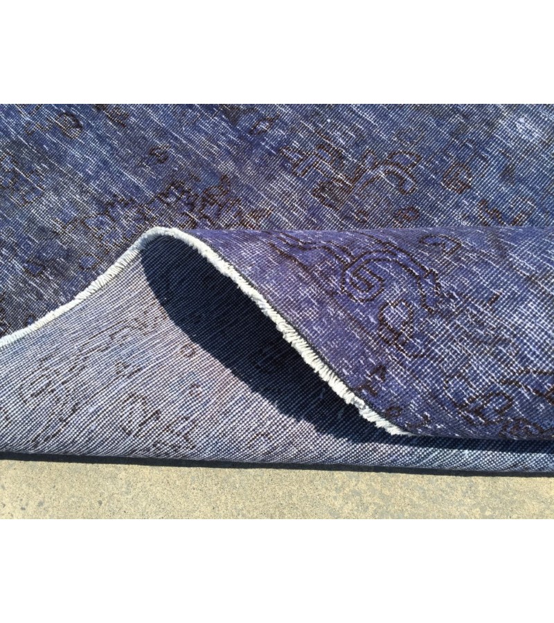 Oversized Purple rug 9x13 , Turkish rug, Vintage rug, 9'5 X 12'9 , Oushak rug, Area rug, Bohemian rug, Living room rug, Wool rug