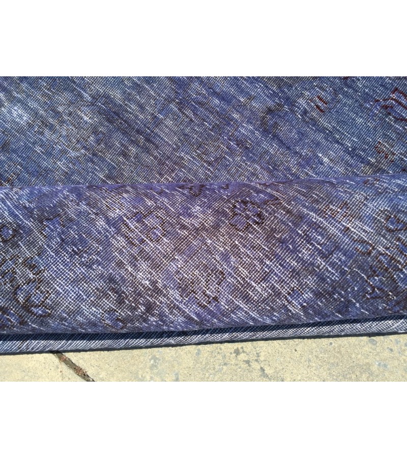 Oversized Purple rug 9x13 , Turkish rug, Vintage rug, 9'5 X 12'9 , Oushak rug, Area rug, Bohemian rug, Living room rug, Wool rug