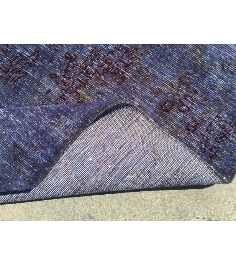 Oversized Purple rug 9x13 , Turkish rug, Vintage rug, 9'5 X 12'9 , Oushak rug, Area rug, Bohemian rug, Living room rug, Wool rug