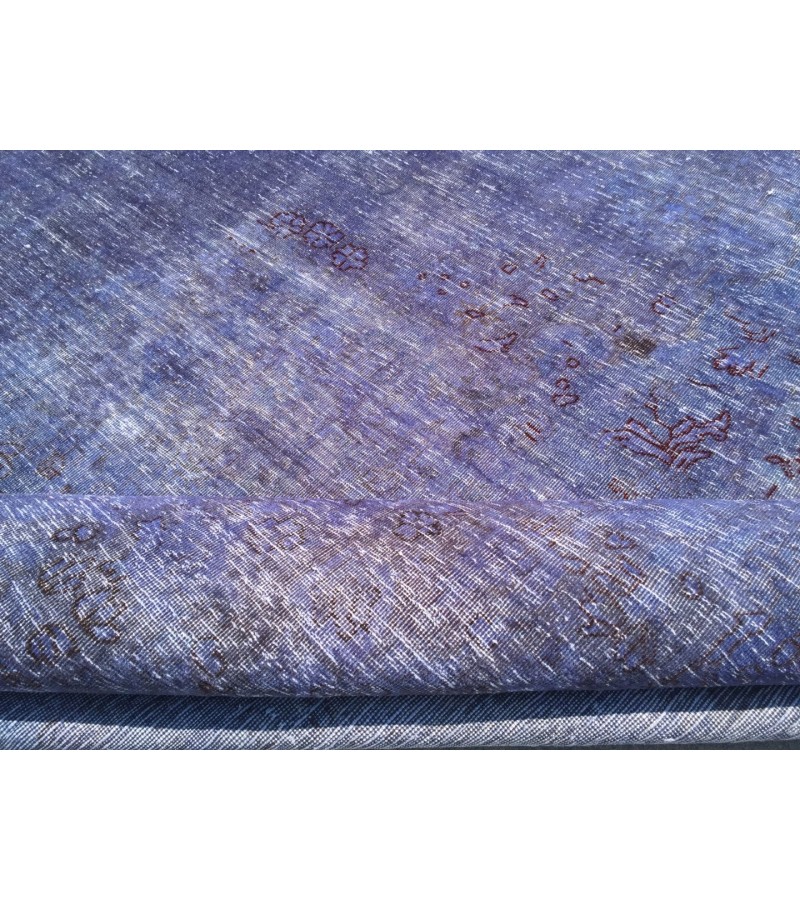 Oversized Purple rug 9x13 , Turkish rug, Vintage rug, 9'5 X 12'9 , Oushak rug, Area rug, Bohemian rug, Living room rug, Wool rug