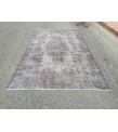 5x10 hand knotted grey rug, office rug, Turkish rug , 5'5 X 9'8 Handmade Rug