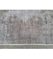 5x10 hand knotted grey rug, office rug, Turkish rug , 5'5 X 9'8 Handmade Rug