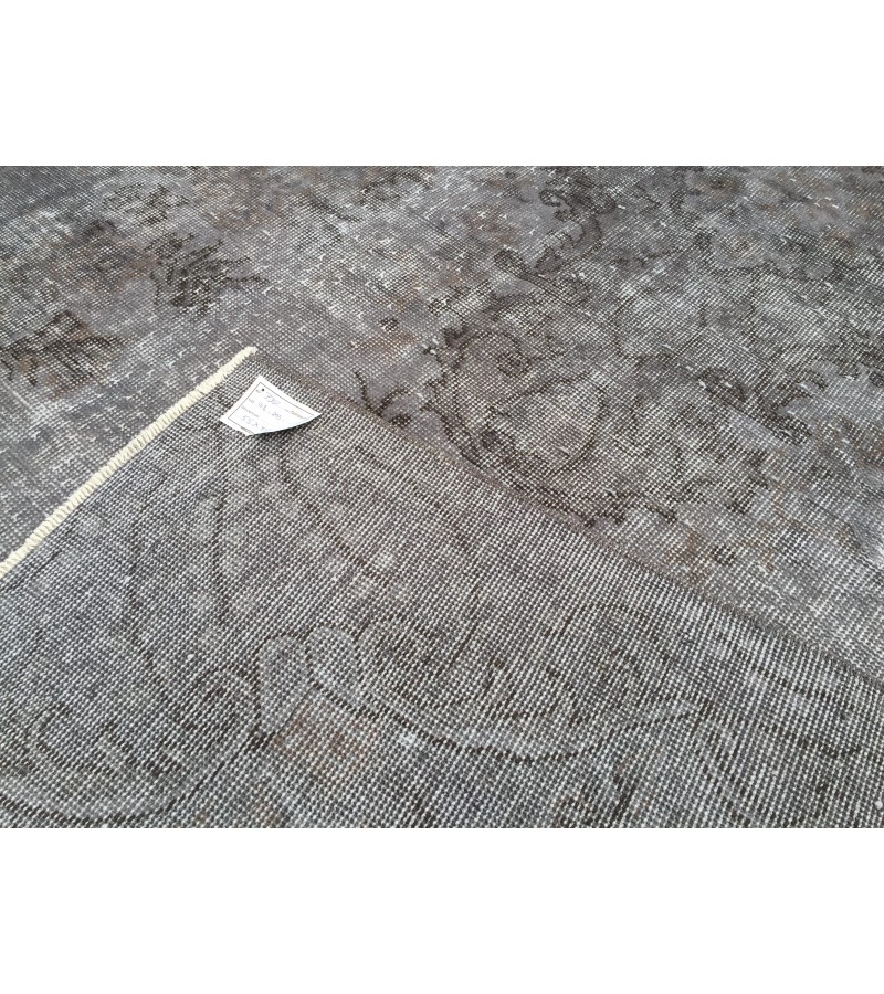 5x10 hand knotted grey rug, office rug, Turkish rug , 5'5 X 9'8 Handmade Rug