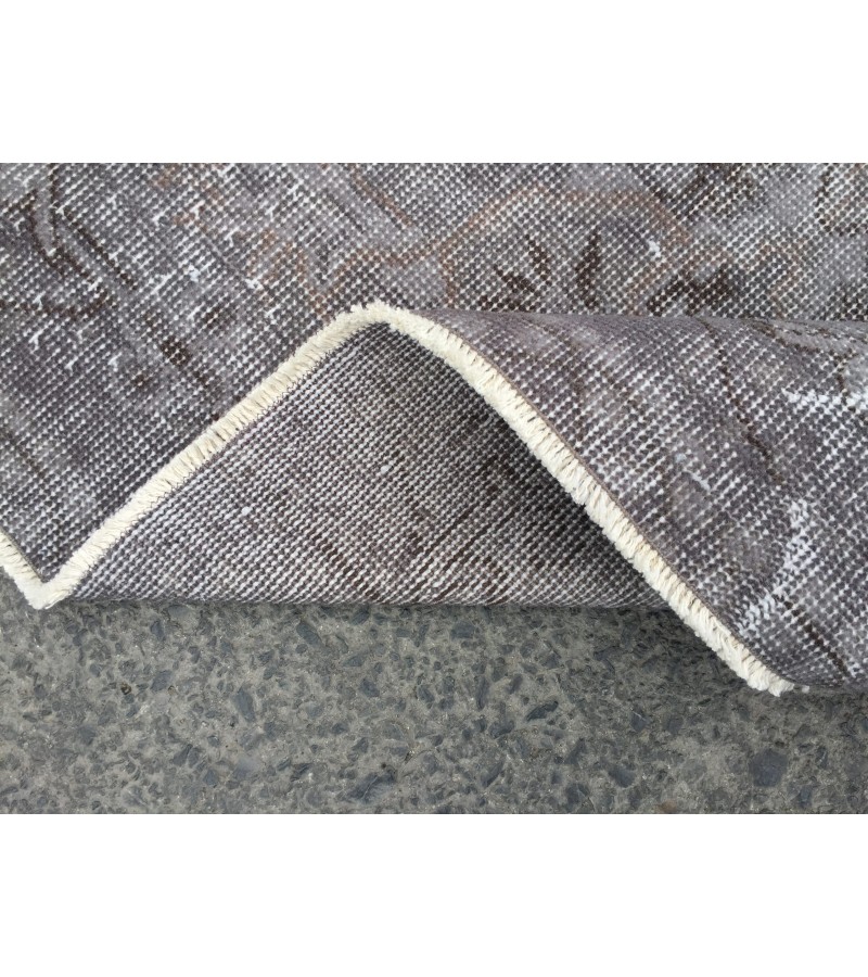 5x10 hand knotted grey rug, office rug, Turkish rug , 5'5 X 9'8 Handmade Rug