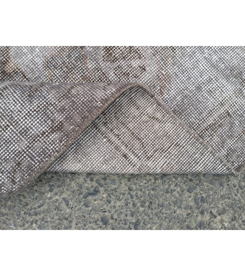 5x10 hand knotted grey rug, office rug, Turkish rug , 5'5 X 9'8 Handmade Rug