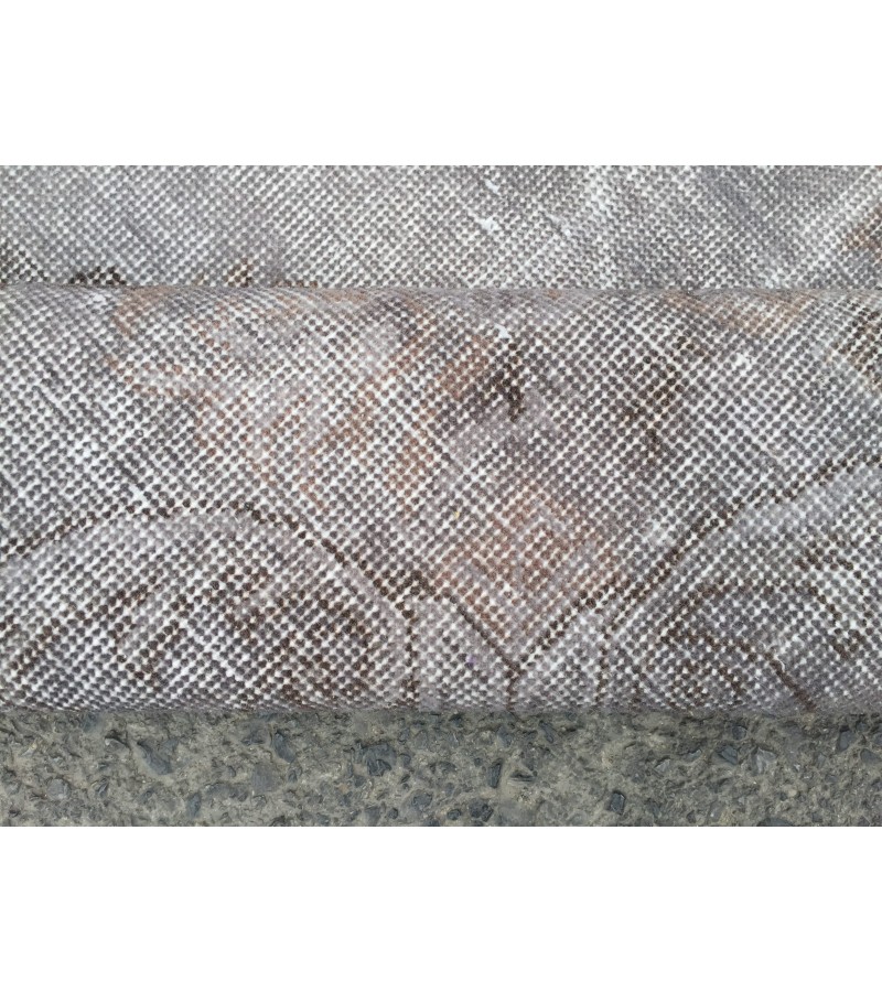 5x10 hand knotted grey rug, office rug, Turkish rug , 5'5 X 9'8 Handmade Rug