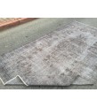 5x10 hand knotted grey rug, office rug, Turkish rug , 5'5 X 9'8 Handmade Rug