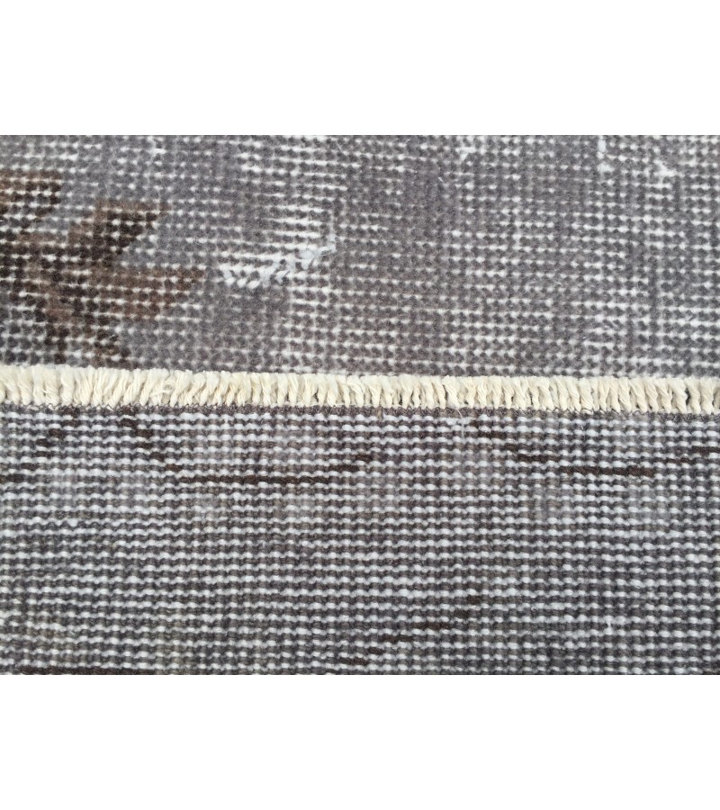 5x10 hand knotted grey rug, office rug, Turkish rug , 5'5 X 9'8 Handmade Rug