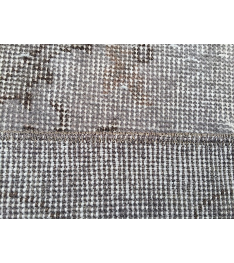 5x10 hand knotted grey rug, office rug, Turkish rug , 5'5 X 9'8 Handmade Rug