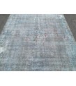 6x9 distressed bedroom rug , Handmade rug , vintage rug , 5'11 X 8'6 Grey Blue Rug