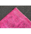 7x10 retro oriental rug, pink bedroom rug , 6'8 X 10'3 Handmade rug
