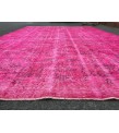 7x10 retro oriental rug, pink bedroom rug , 6'8 X 10'3 Handmade rug