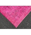 7x10 retro oriental rug, pink bedroom rug , 6'8 X 10'3 Handmade rug