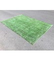 7x10 home decor rug, rustic green brown rug, 6'10 X 9'10 bedroom rug