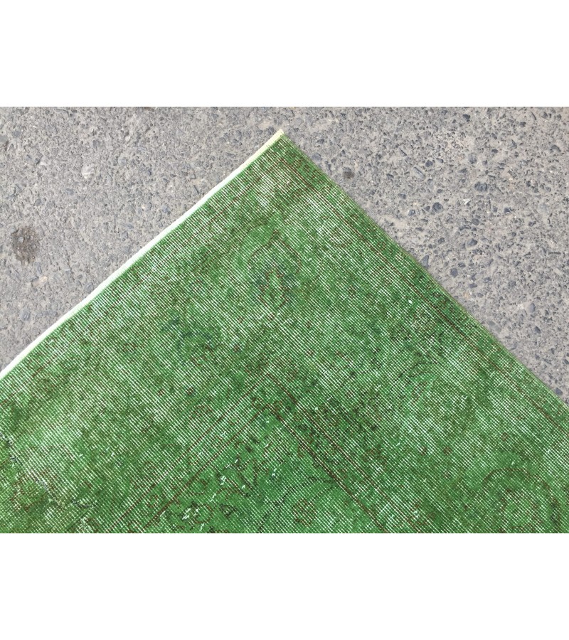 7x10 home decor rug, rustic green brown rug, 6'10 X 9'10 bedroom rug